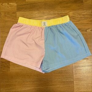 Boutique Color Block Classic Wear Lounge Shorts